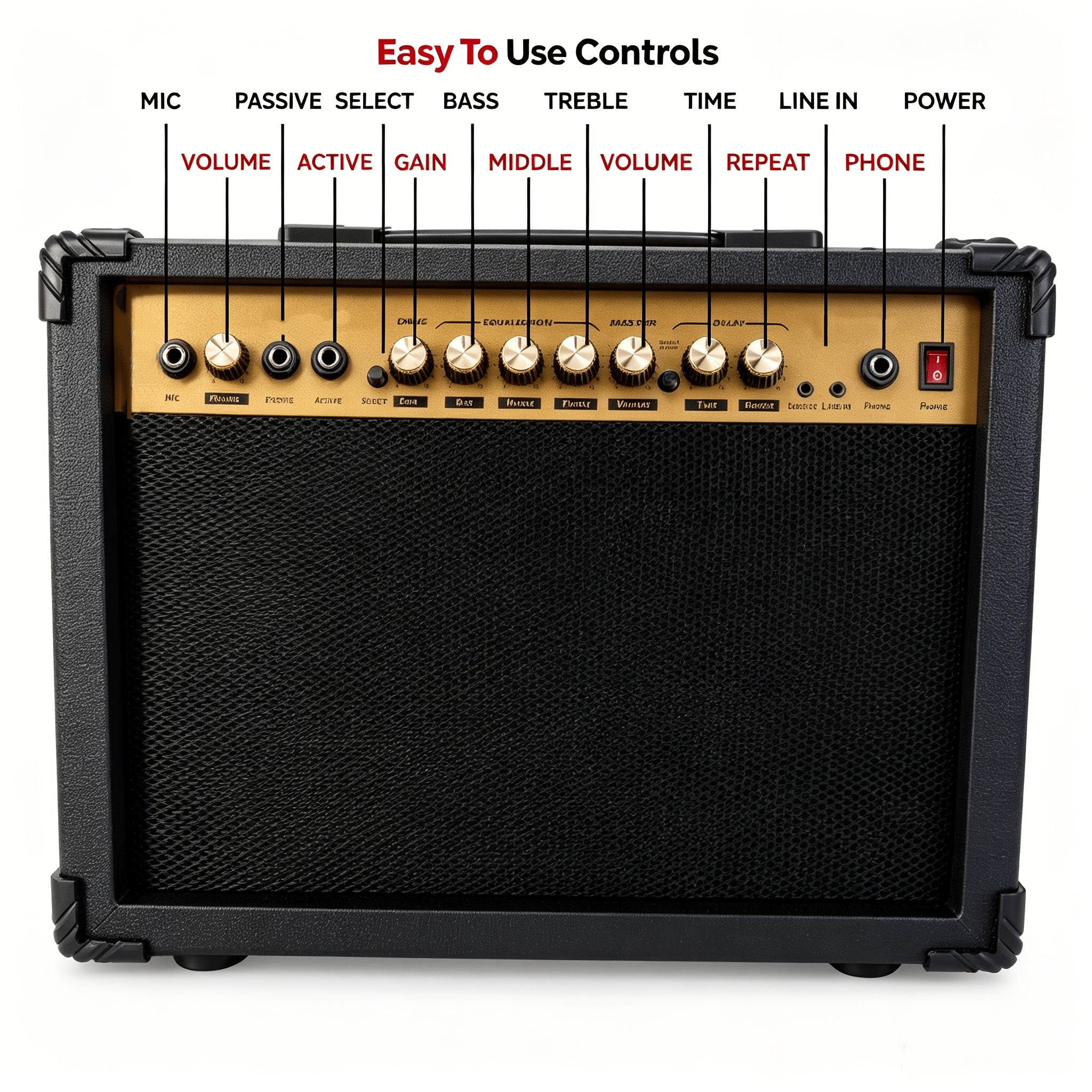 50W Guitar Combo Amplifier, Metal