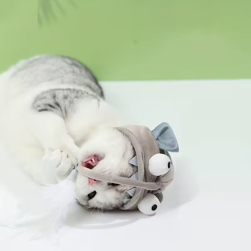Cat Toy for Self-Entertainment, Kitten Teaser, Cat Supplies, Hat, Cat