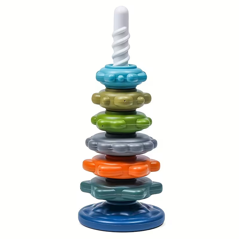 Rainbow Spinning Stacking Toy