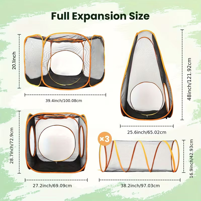 Compatible With 6 In 1 Portable Cat Play Tent