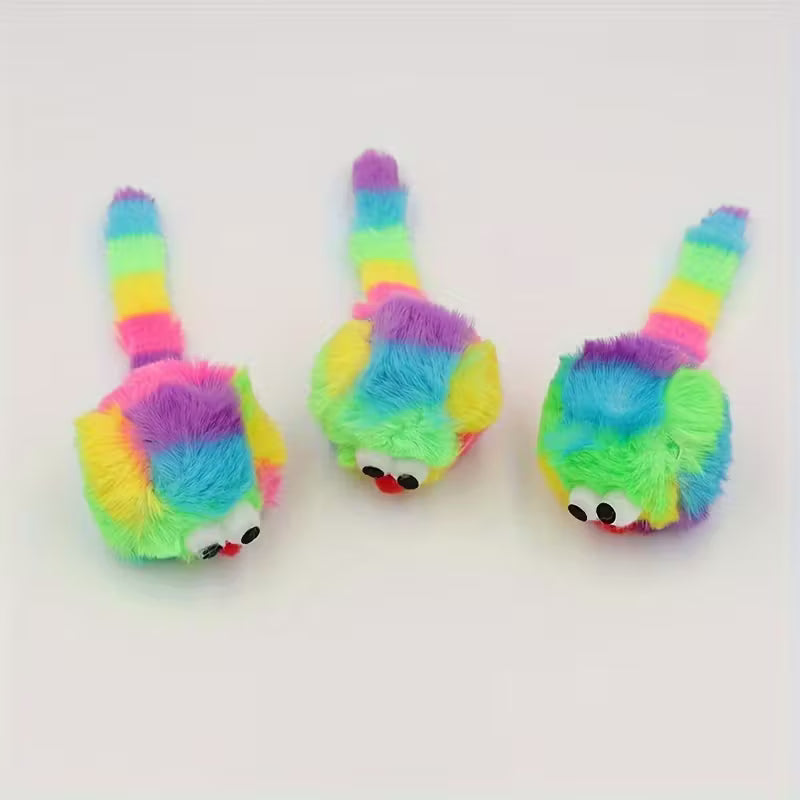 New Rainbow Rabbit Plush Mouse Toy, Random Color