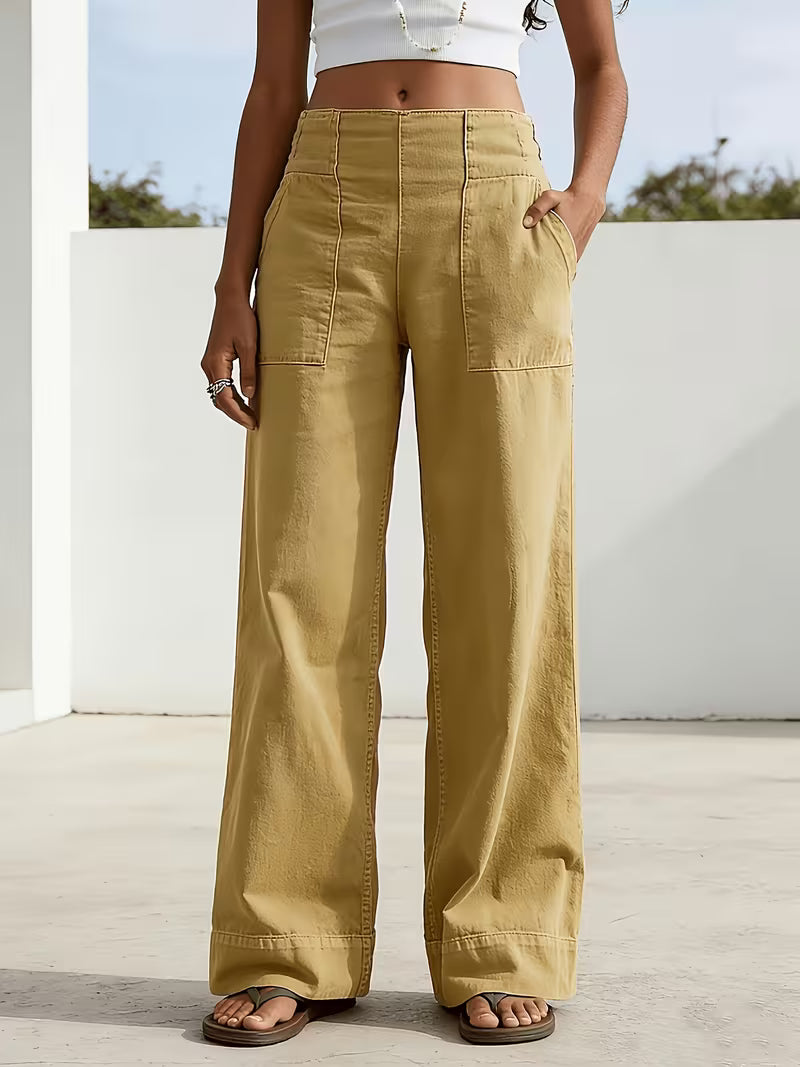 New Women'S Fashion Wide-Leg Jeans: Loose-Fitting, Relaxed-Fit Straight-Leg