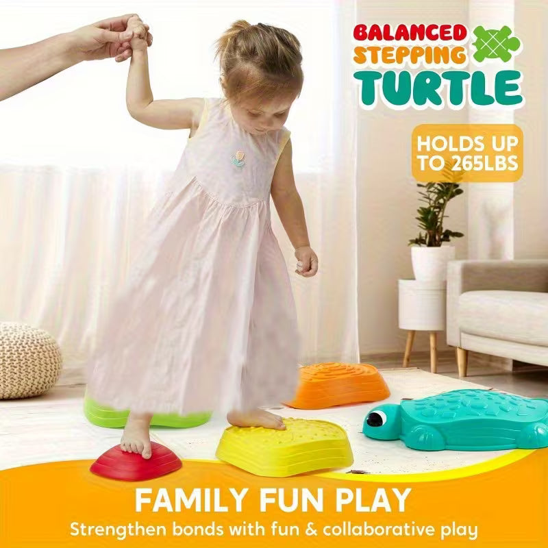 5-Piece Turtle Balance Stepping Stones Toys for Kids