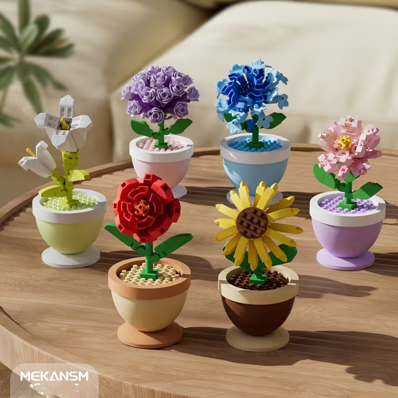 All-season Flower Pot Building Blocks