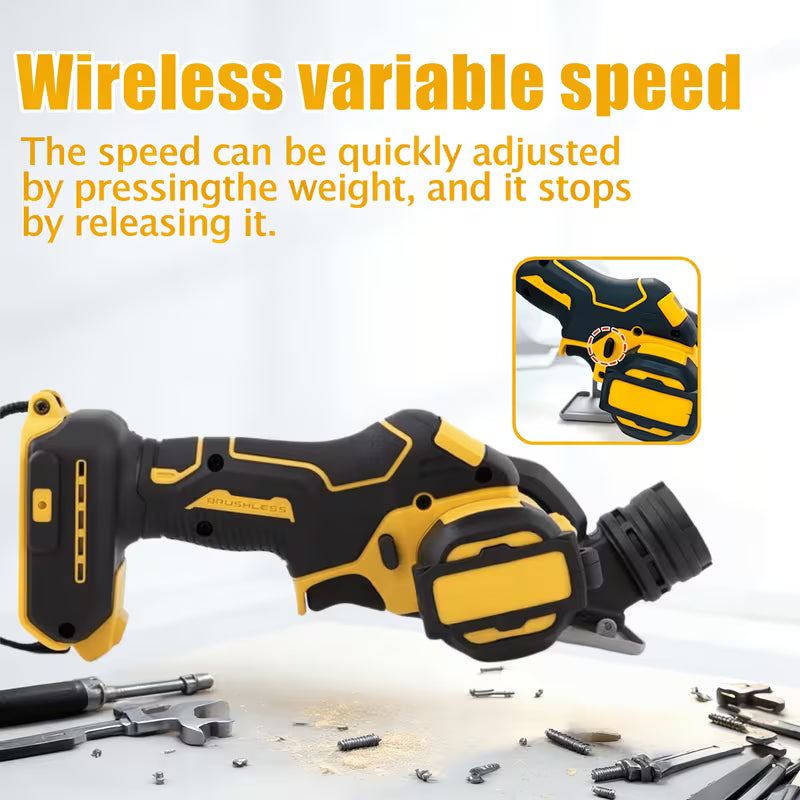 Brushless Electric Mini Circular Saw - Features Quick, Wood