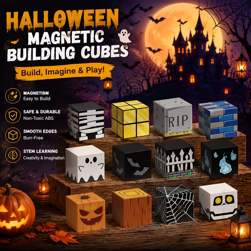 Halloween Atmosphere Magnetic Building Blocks