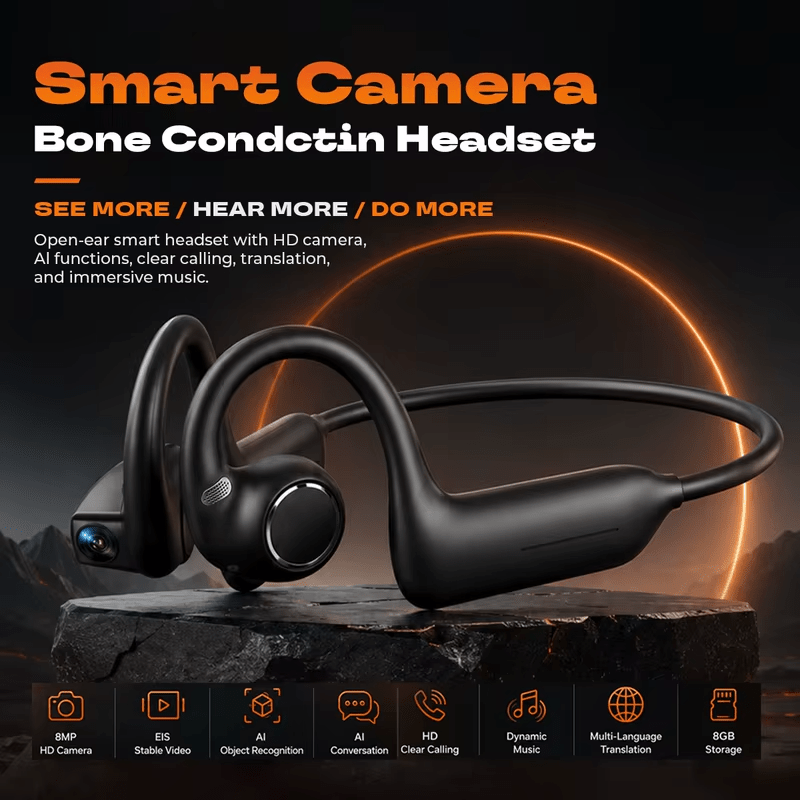 Smart AI Bone Conduction Headset