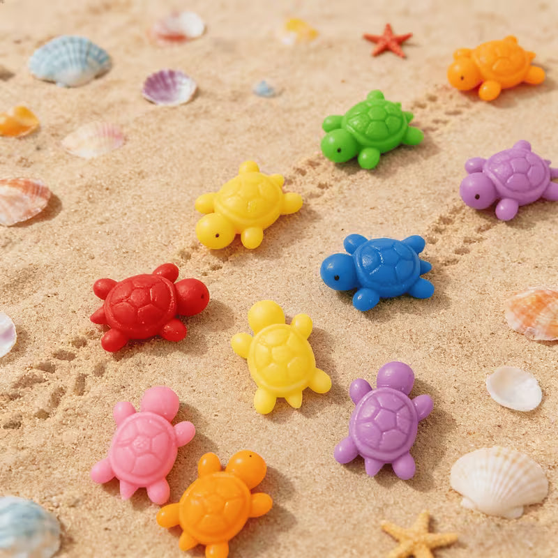10/20/30/40-Piece Mini Colorful Little Turtles