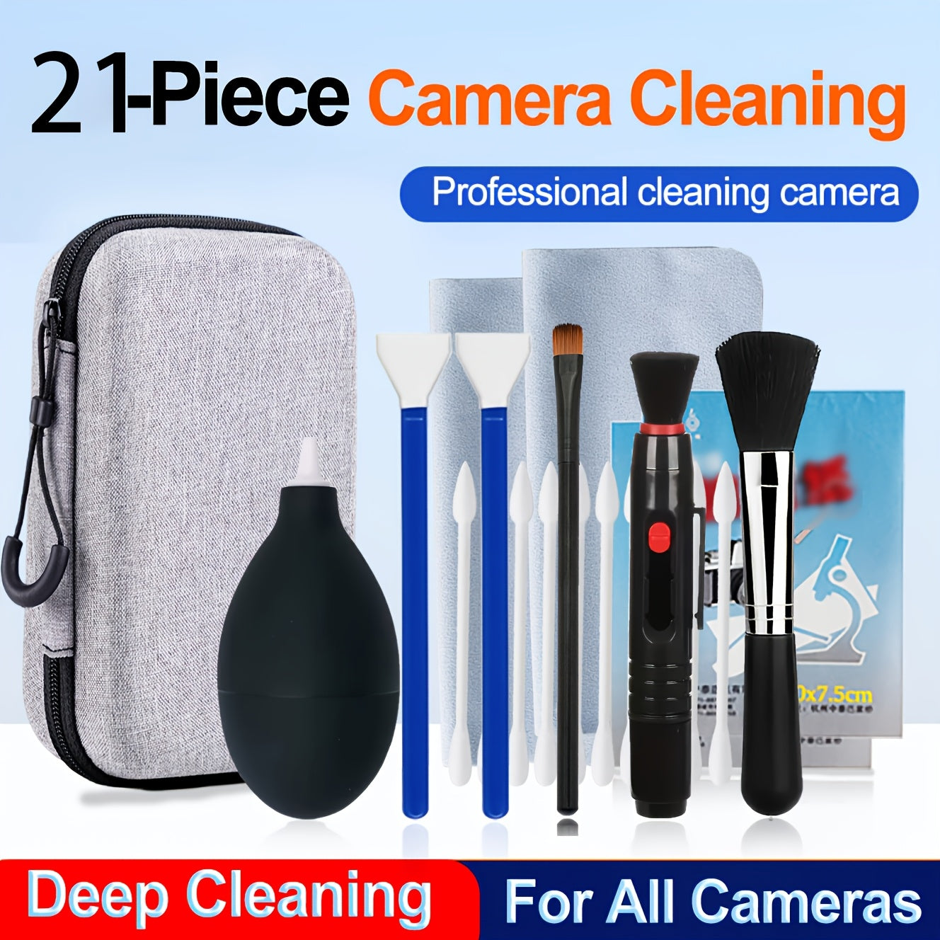 Camera Cleaning Kit with Storage Case, Professional Lens Cleaning Set