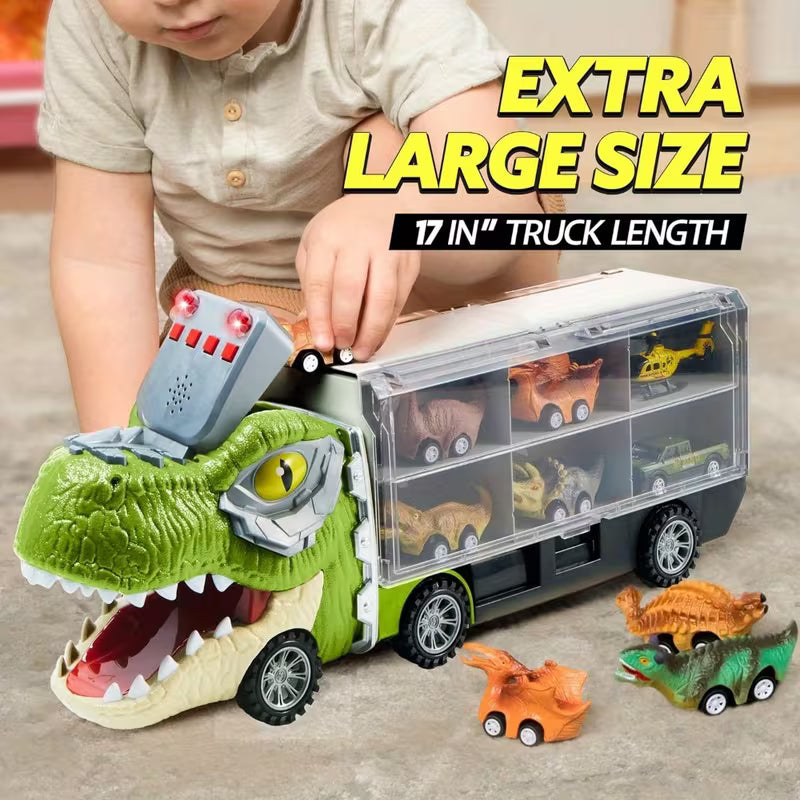 13 Packs Super Value Dinosaur Truck Toys for Kids