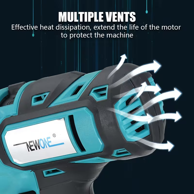 Brushless Multifunctional 5-in-1 Power Tool Combination Set, Accessories: Electric Drill