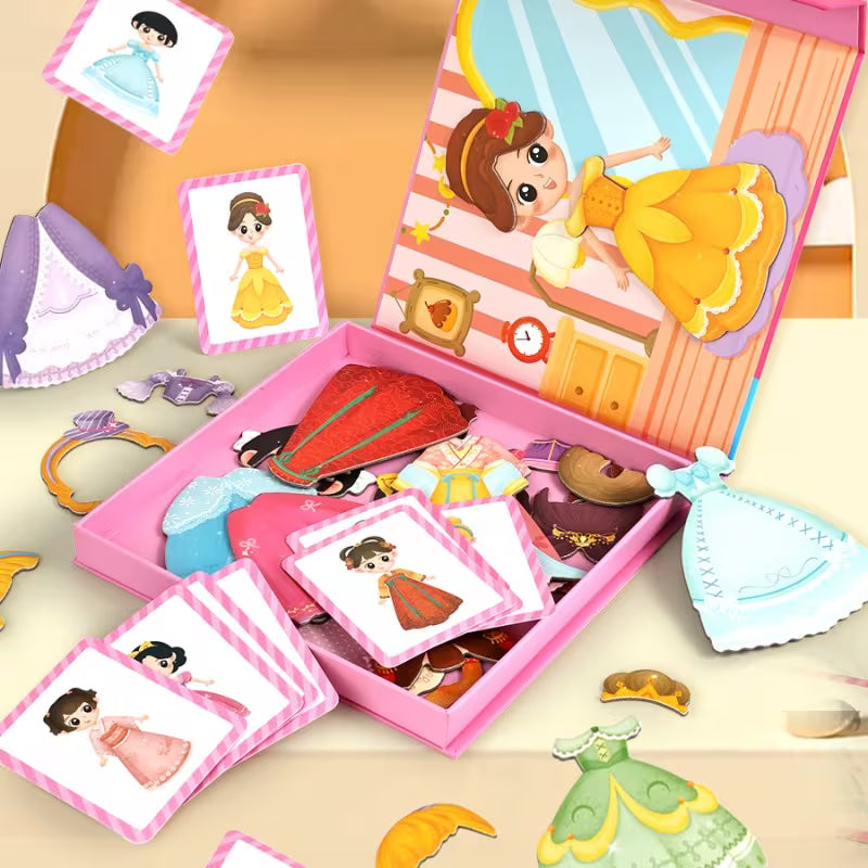 Princess Transformation Stickers and Learning Book