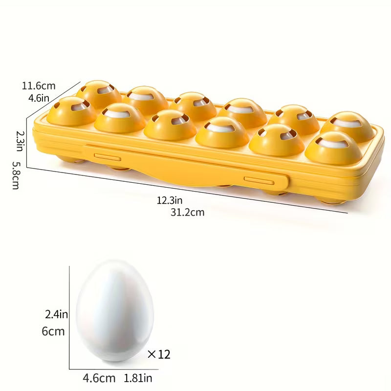 BABYHOME 12-Piece Colorful Egg Shaped Jigsaw Puzzle Toy Set