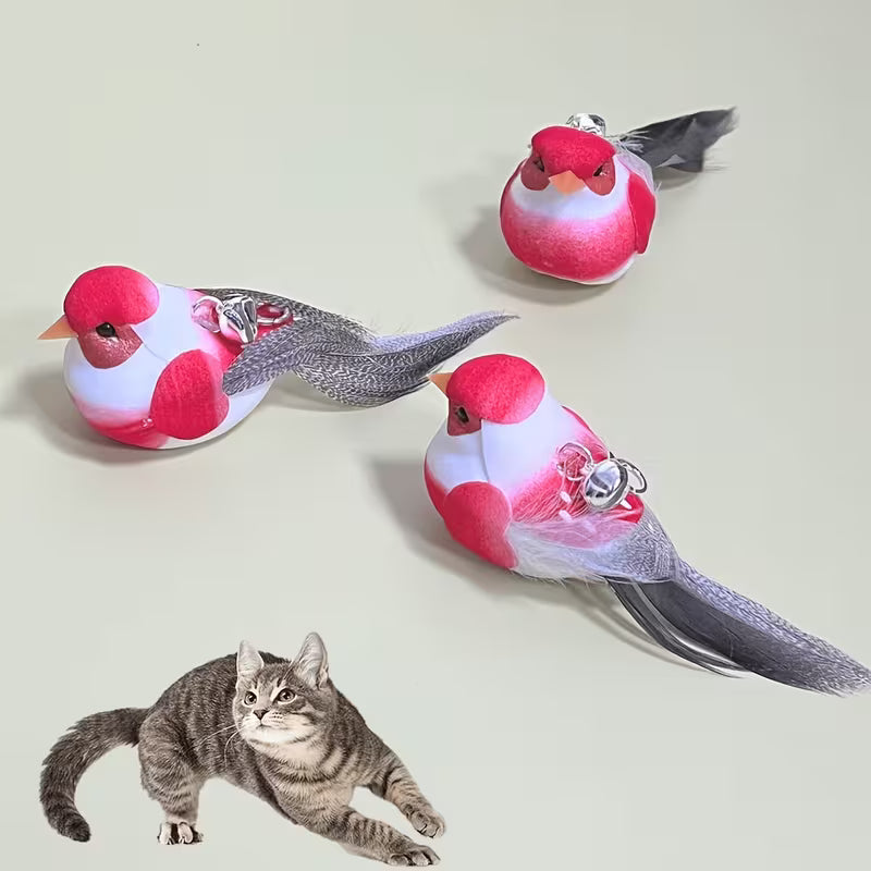Bird-Shaped Interactive Cat Toy, Iron
