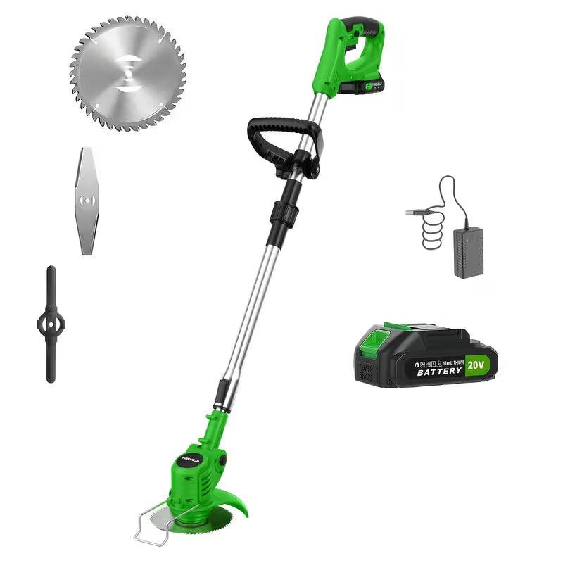 Portable Cordless Electric Lawnmower for Home Use, Garden Weeder/Cordless Trimmer
