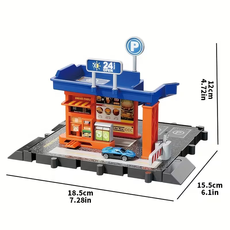 3-In-1 Parking Lot Toys