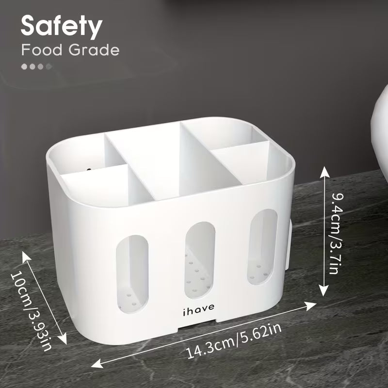 Bathroom Toothbrush Holder, Bathroom Organizer Desktop, Electric Toothbrush Holder with 5