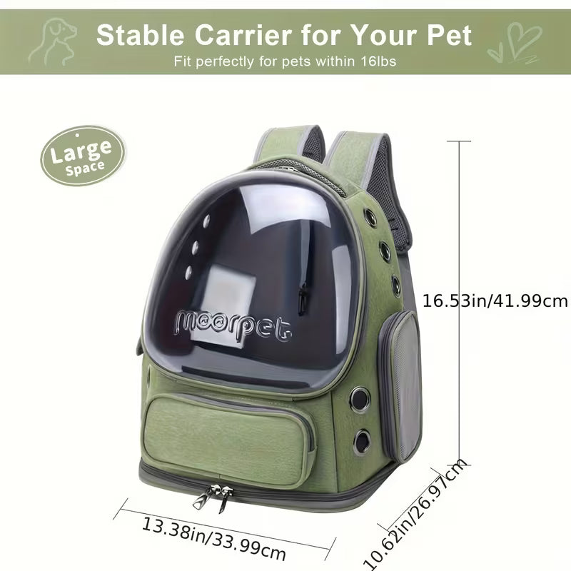 Breathable Pet Backpack, Cat Backpack, for Small to Medium Cats And Dogs, Cat Carriers