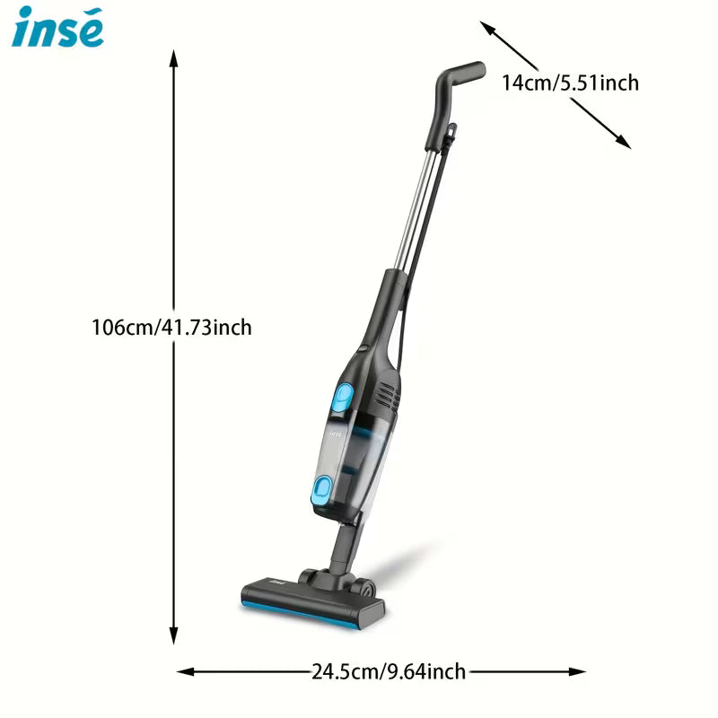 INSE 68 Oz Vacuum Cleaner | 20KPa Powerful Suction, 600W, Plastic