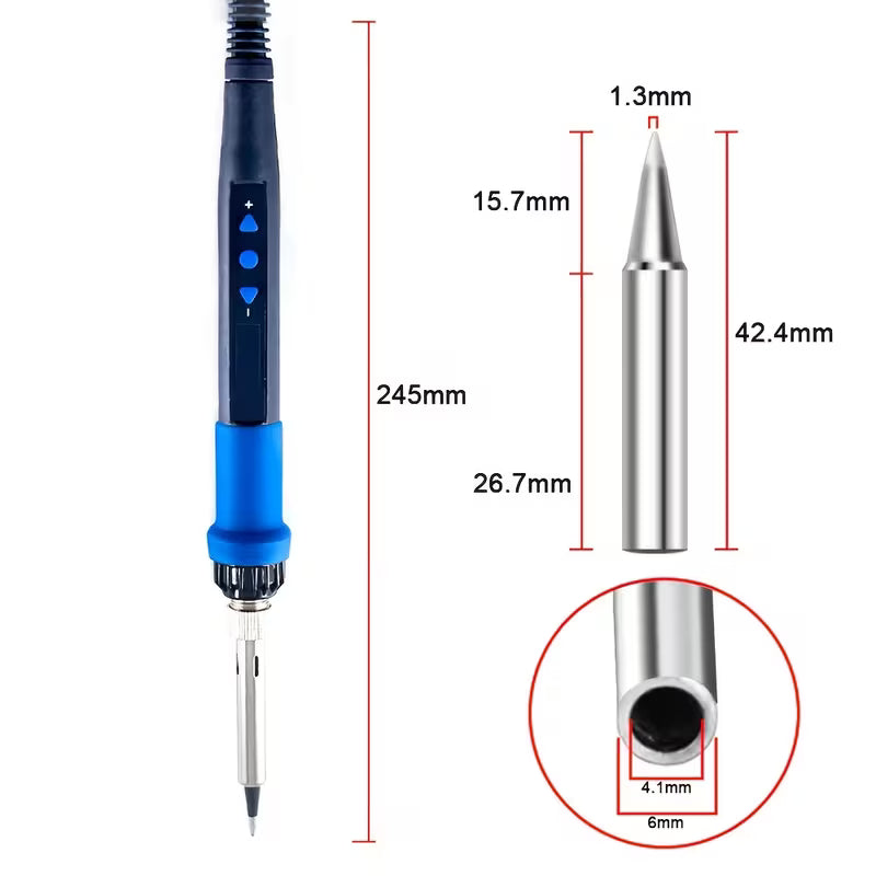 US Standard Wired Digital Display Electric Soldering Iron Set, Adjustable Temperature
