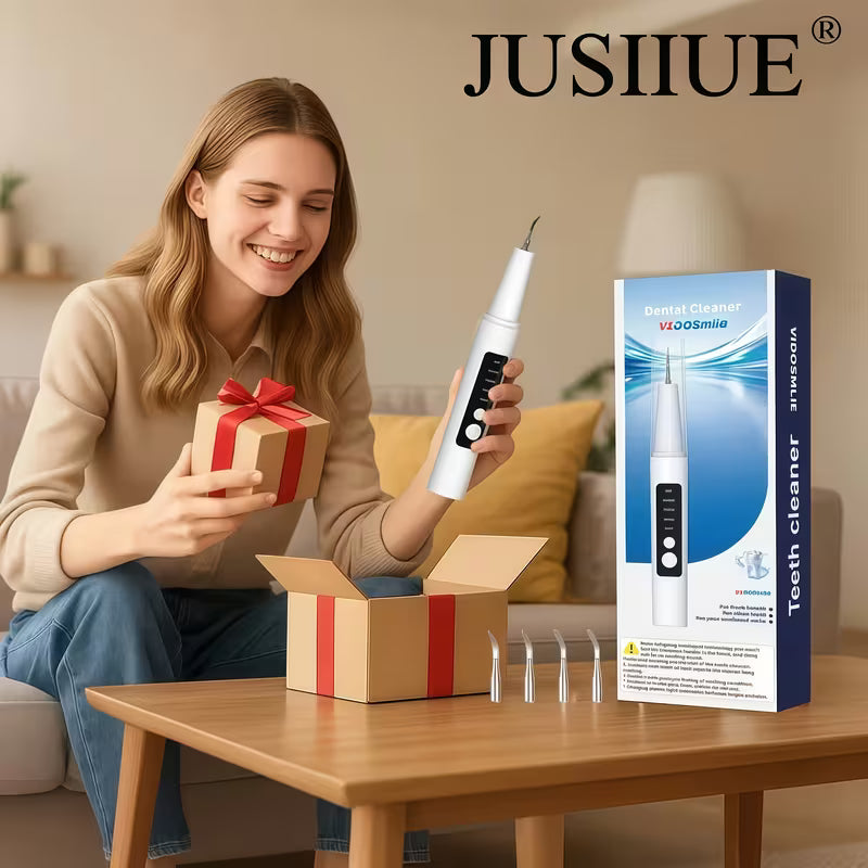 1 Set Of High-quality Dental Plaque Cleaner with Healthy Gums 4 Replaceable Brush Heads