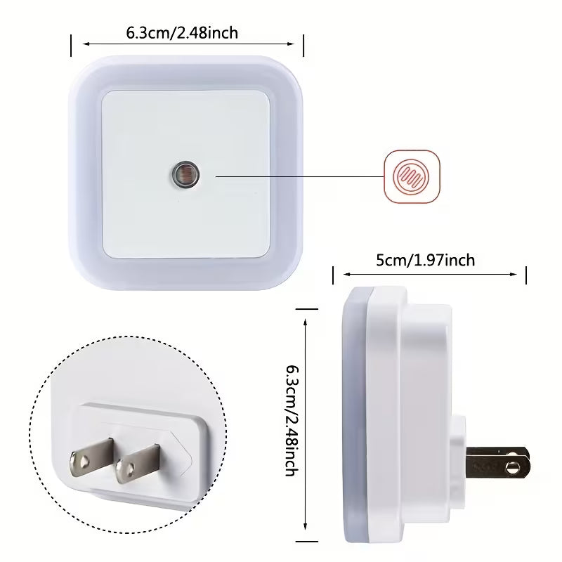 Smart Night Light - Night Lights Plug Into Wall, Dusk To Dawn, Nightlight Auto-On/Off