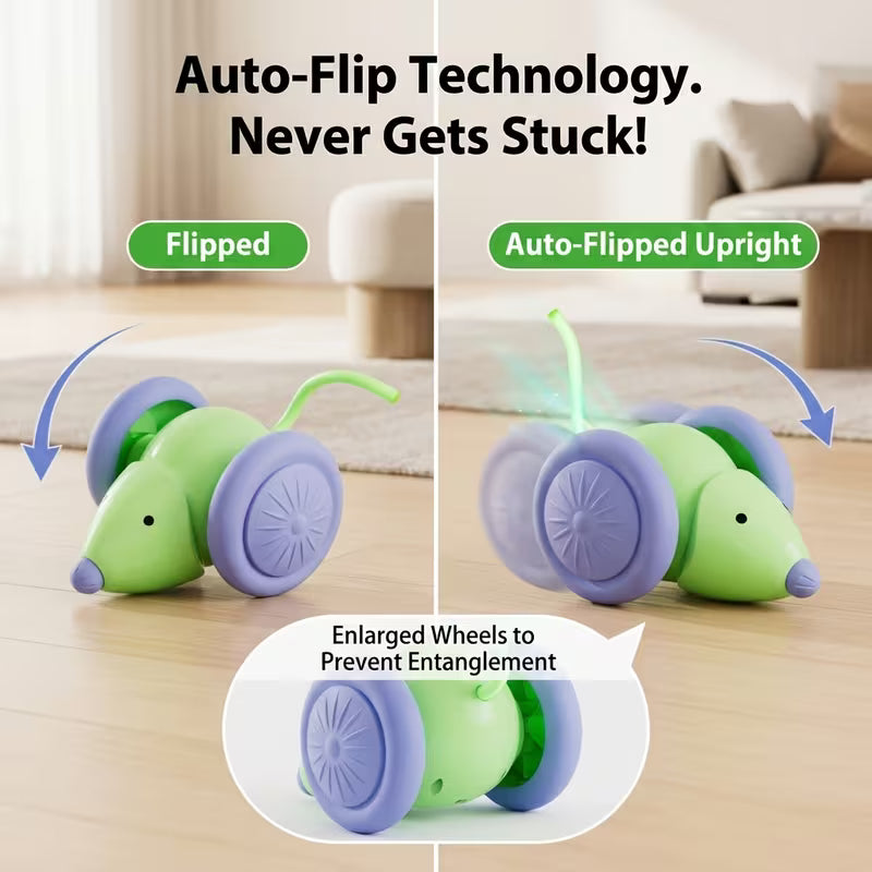 Automatic Smart Mouse Cat Toy, Self-Entertaining Cat