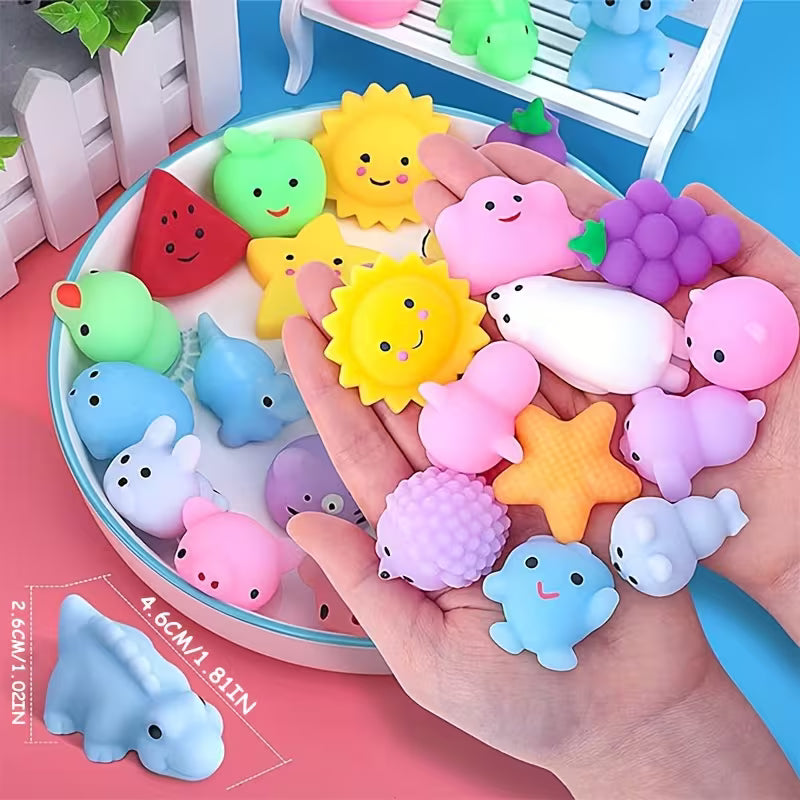 18/36-Piece Random Squishy Toys Mochi Squishy Toys Party Favors