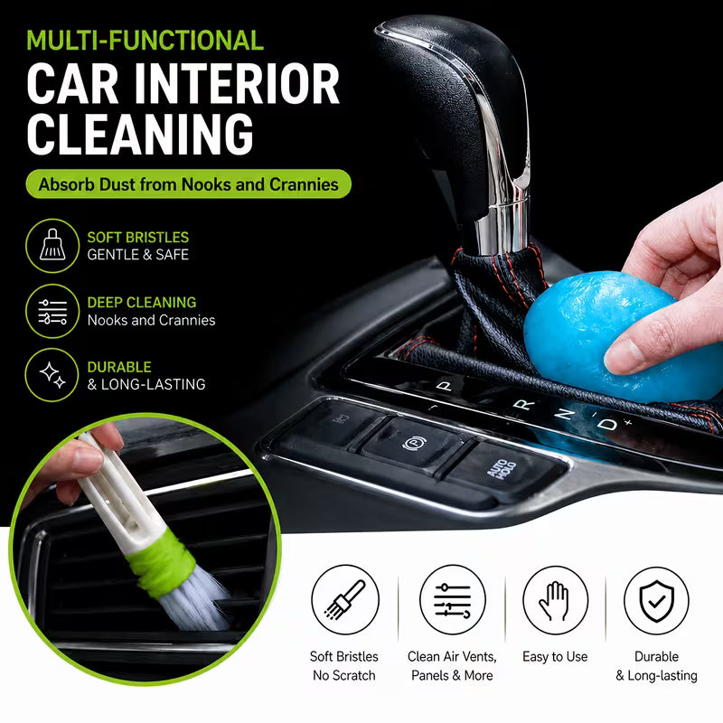 46pcs Car Cleaning And Washing Kit, Internal Detail Cleaning Kit, Equipped with High-power