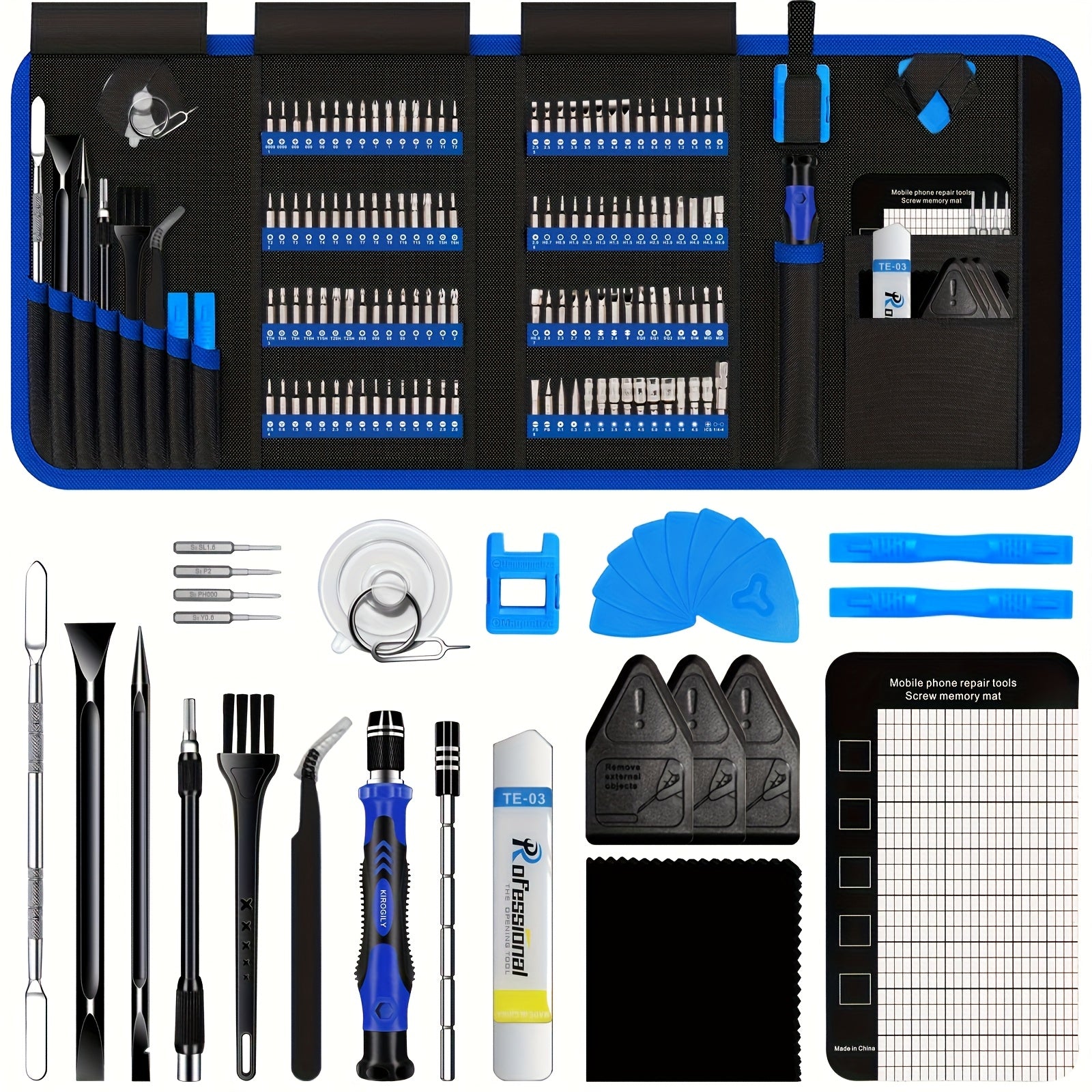 Professional 142-in-1 electric precision electronic product maintenance tool set can