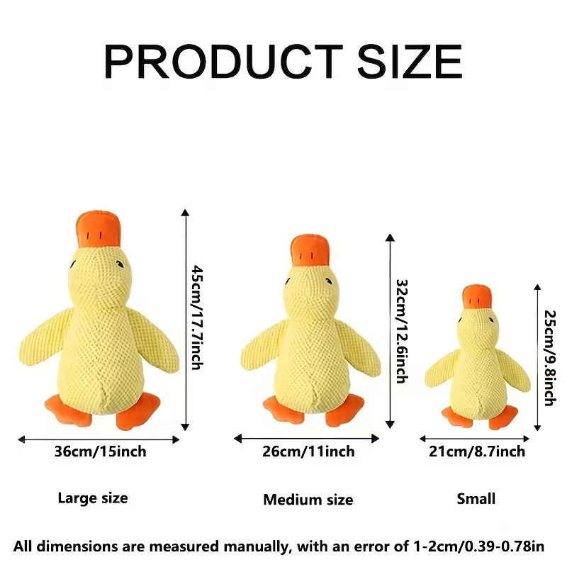 Plush Dog Toy in The Shape, Yellow