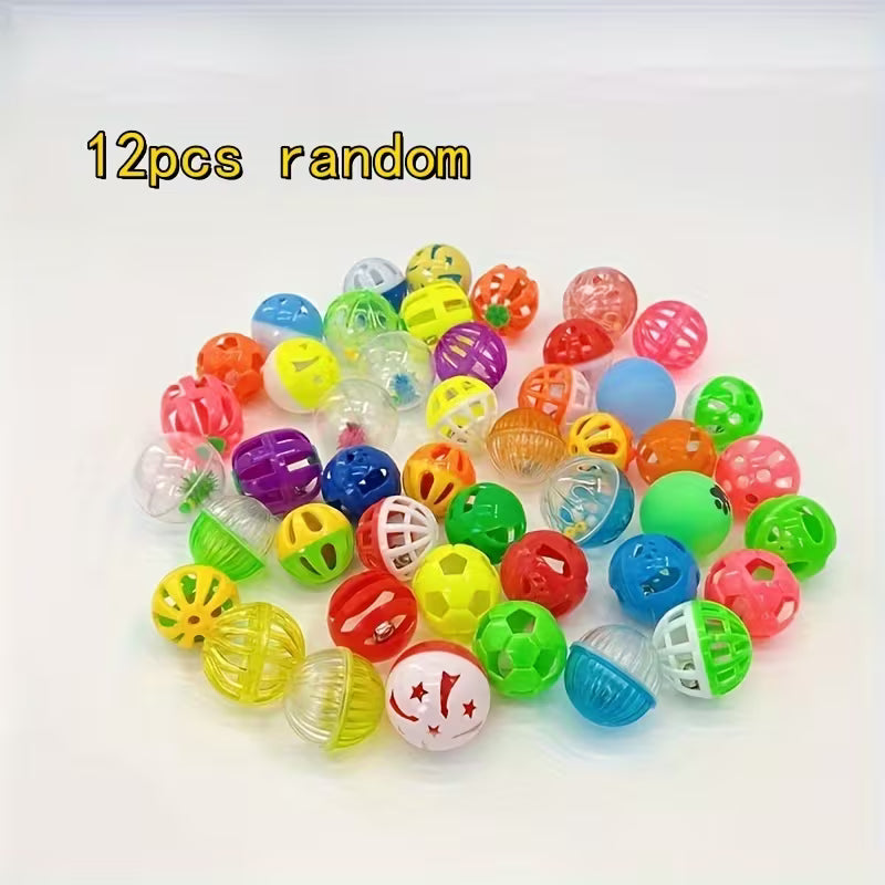 12pcs Random Color Interactive Bird Toys Set, Random Color