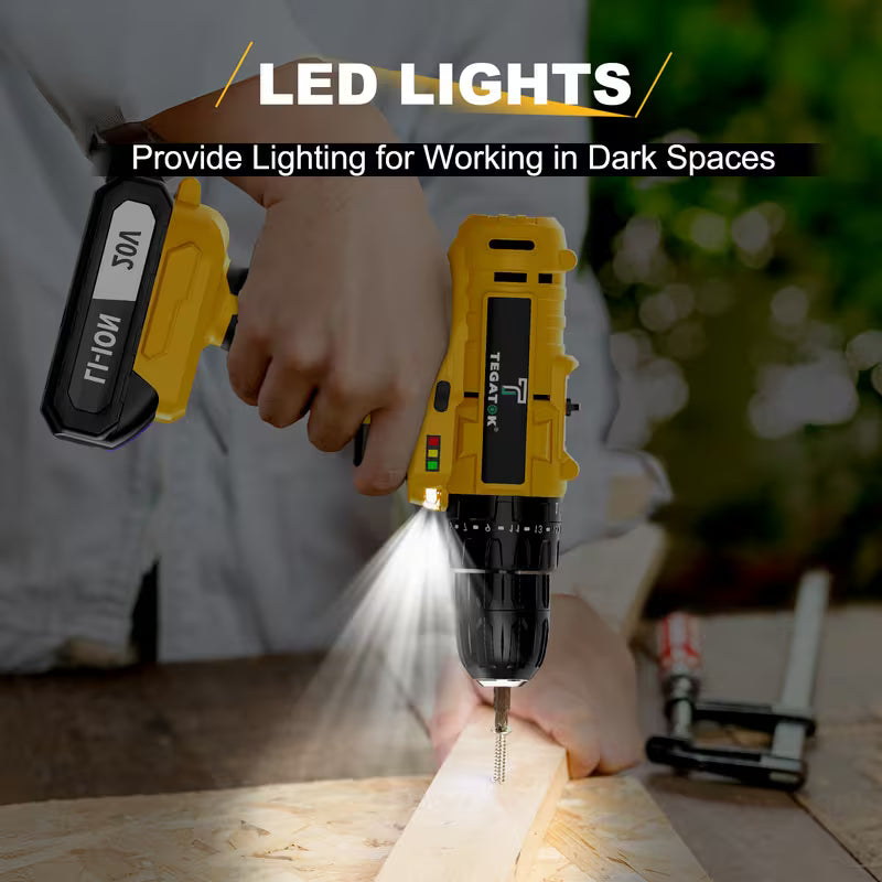 20V Wireless Electric Drill Set, Including Battery And Charger