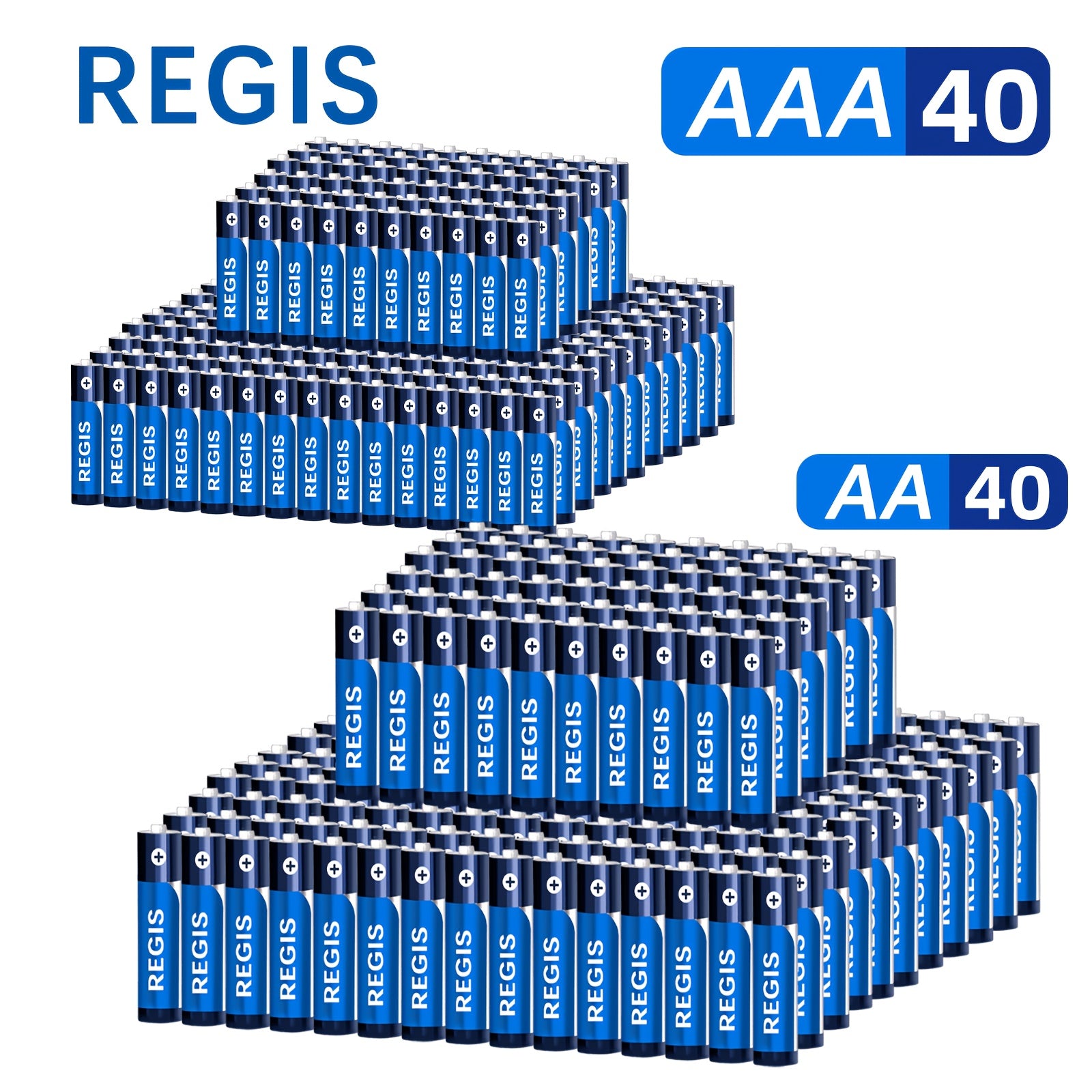 80/ 40pcs AA+AAA/ 20pcs AA/ 20pcs AAA Combo Pack Batteries Set