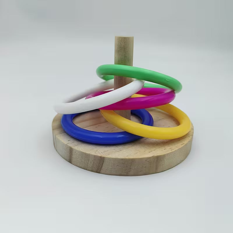 Colorful Bird Parrot Training Rings, Plastic, Random Color