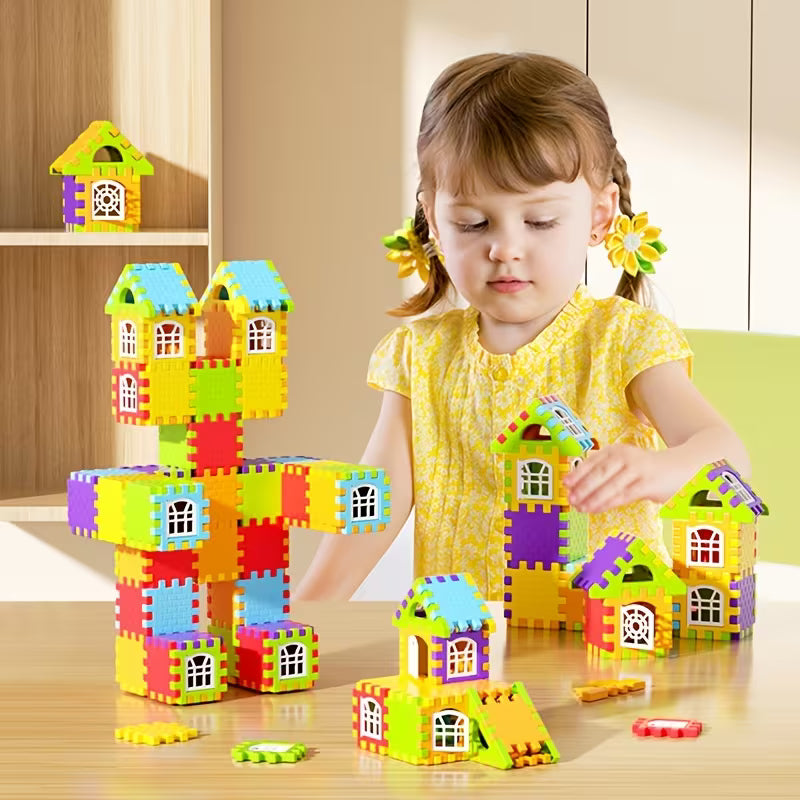 286-Piece School Bus Building Block Set
