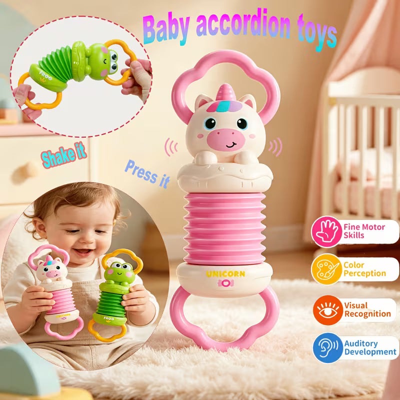 High-contrast Baby Grasping Rattle