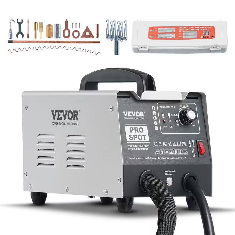 VEVOR Stud Welder Dent Repair Kit Spot Welding Dent Puller Machine with 7 Modes