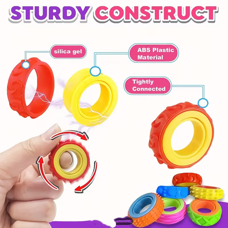 Random Color Textured Fidget Strips
