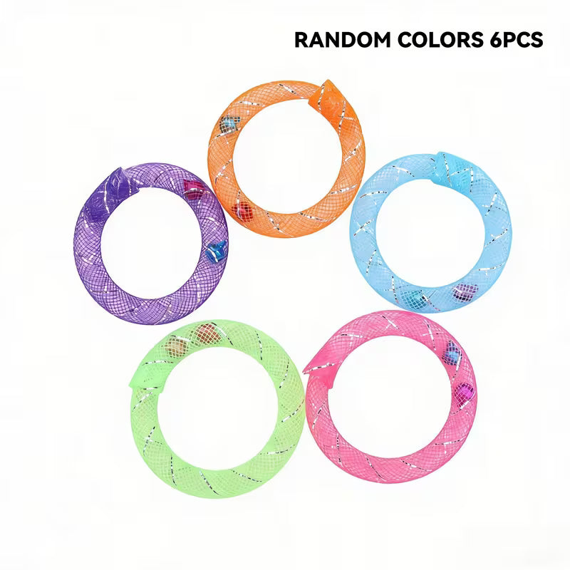 6/12pcs Random Colors Pack Cat Toys Web Management Set, Random Color