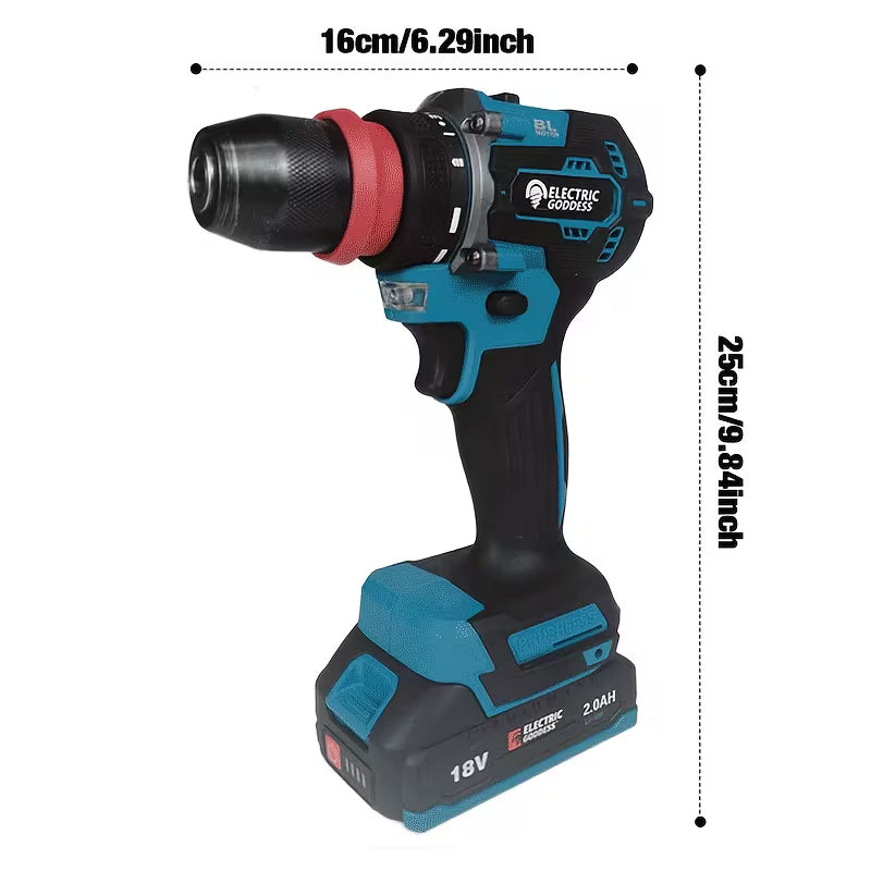 Electric Goddess Wireless Drill Set, Brushless Electric Screwdriver