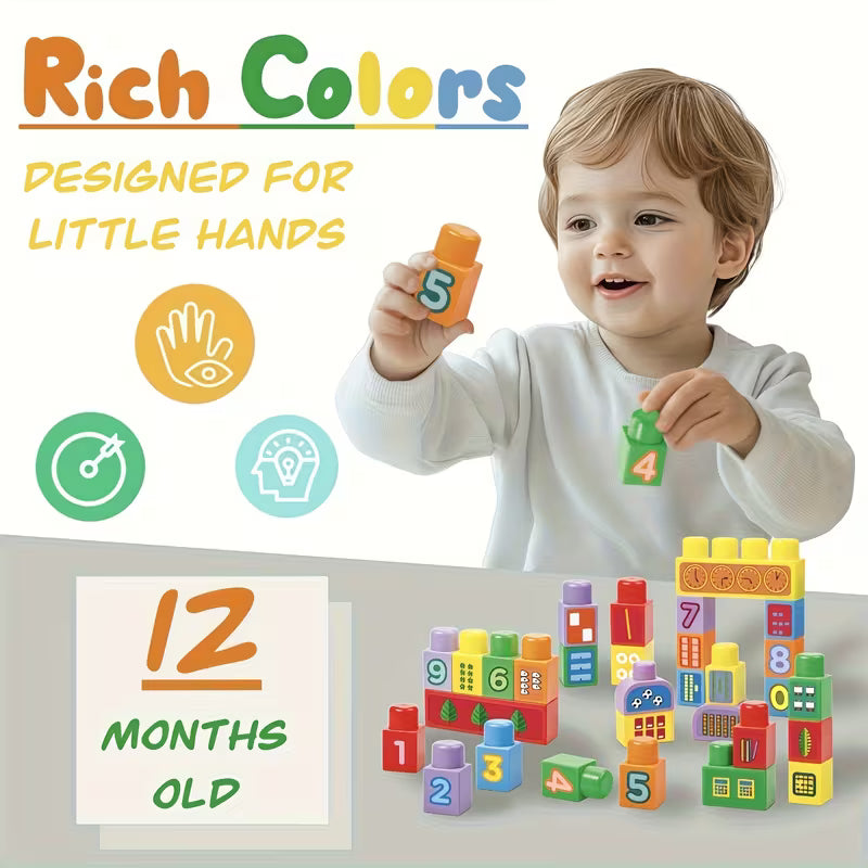 30-Piece Large Building Blocks Set
