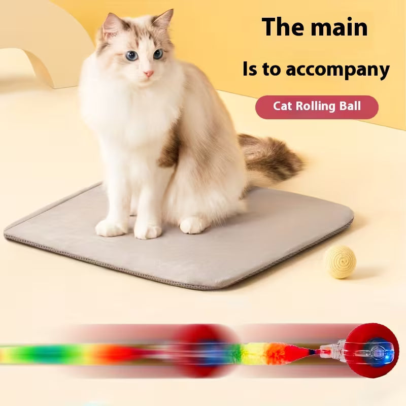 Smart Interactive Cat Ball Set, 2 Colors - Cat Entertainment