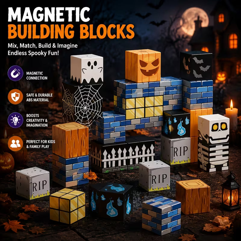 Halloween Atmosphere Magnetic Building Blocks