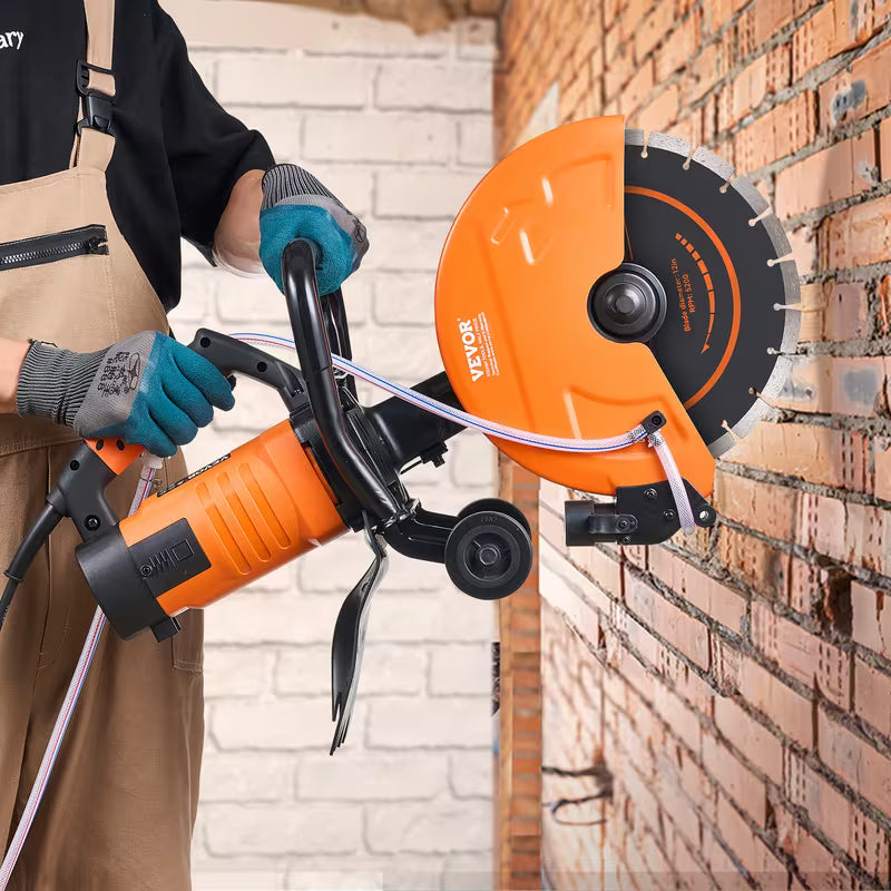 VEVOR Electric Concrete Saw, 12 in, 1800 W 15 A Motor Circular Saw Cutter with Max. 4.5