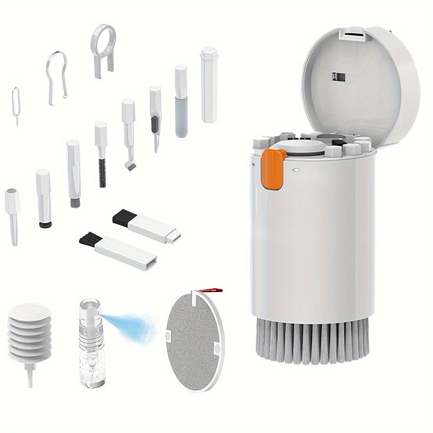 Multifunctional Digital Slot Cleaning Accessory Suit, Portable 20-In-1 Neutral Cleaning