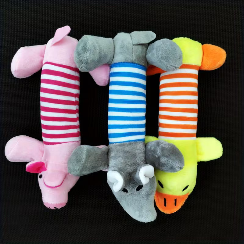 3pcs Pet Supplies Funny Dog Toys Pet Plush Toys Dog Set