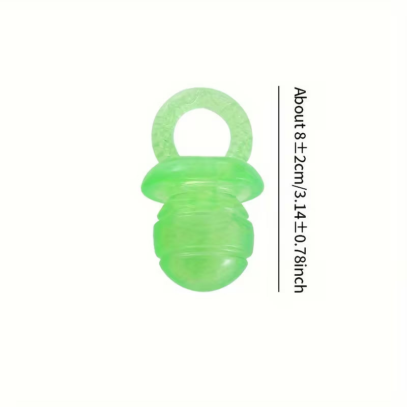Transparent Pacifier Shaped Pet Dog Sound Toy Chew and Vent