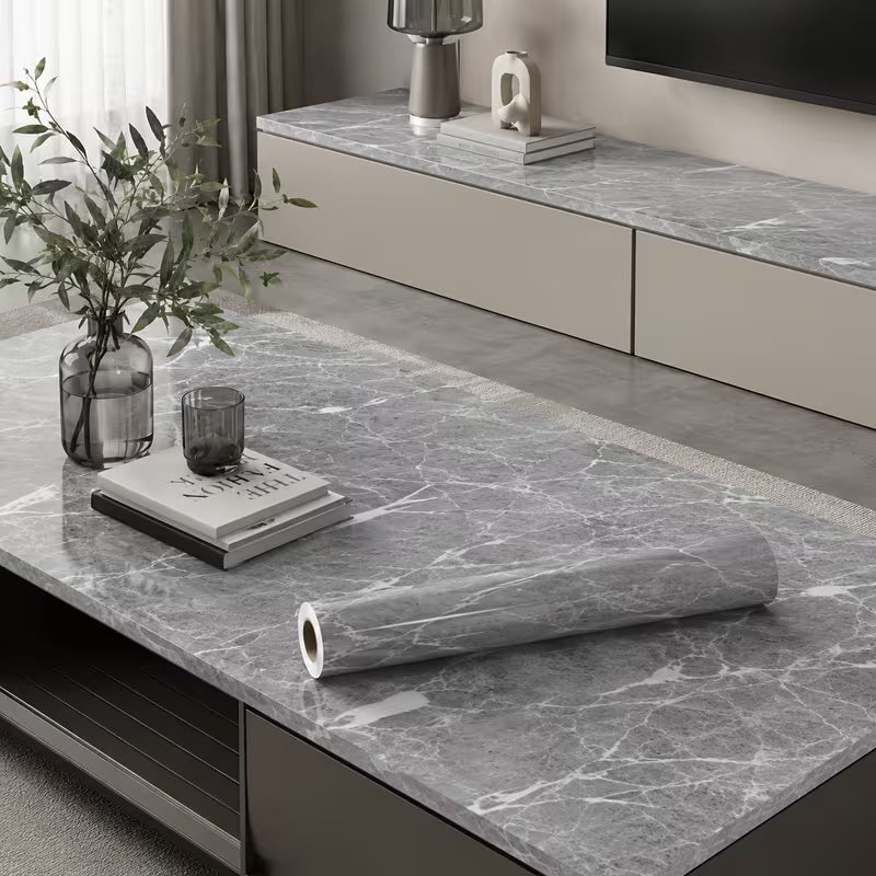 1pc, 15.75*39.37inch Self-adhesive Waterproof Wallpaper for Home Use, Cabinet, Stove