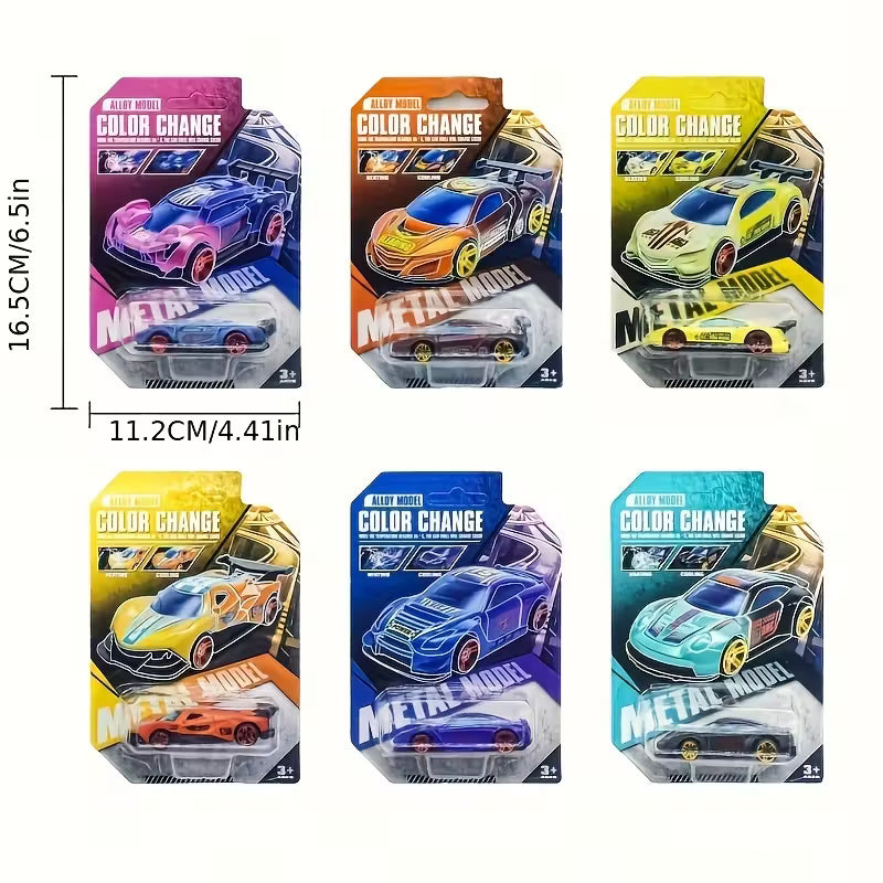 Color-Changing Temperature Racing Toy, Random Colors, Cool Color-Changing Mini Race, Random Color